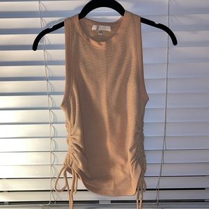WAYF gathered side sleeveless top